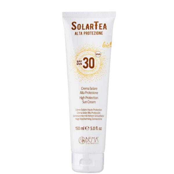 Solaire Bio Fluid Sonnencreme SPF30 – 100 Ml, Leichte Textur Für Gesicht & Körper